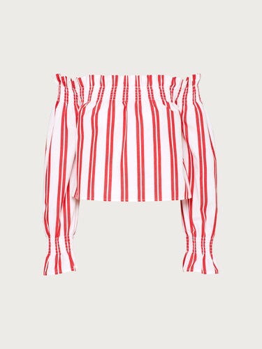 Edited  Bluse ´Lexie´ Damen Rot/weiß 32, 34, 36, 38, 40, 42